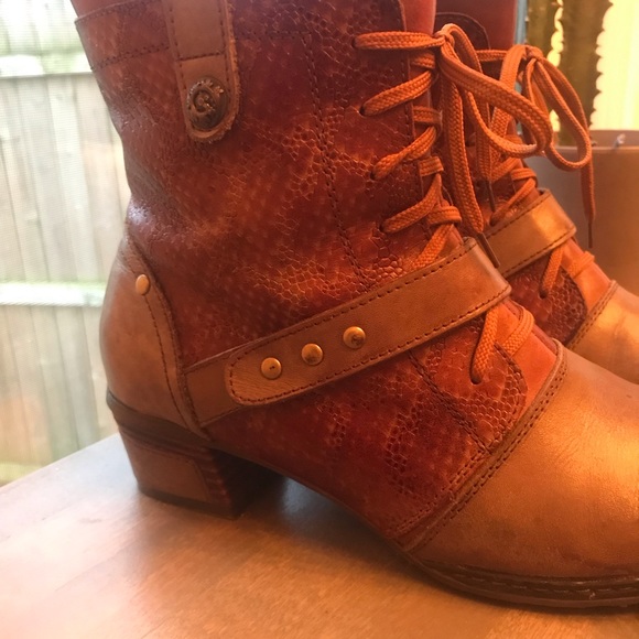 Women's Spring Step L'Artiste Cashew-TPM Boots 38 - Picture 3 of 8